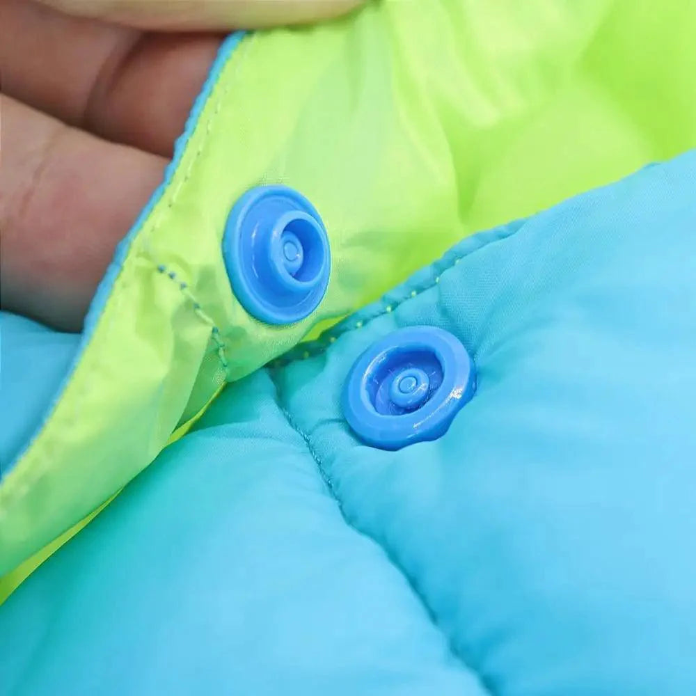 Reversible Winter Dog Jacket – 3-Layer Waterproof Vest Coat for Small to Large Dogs