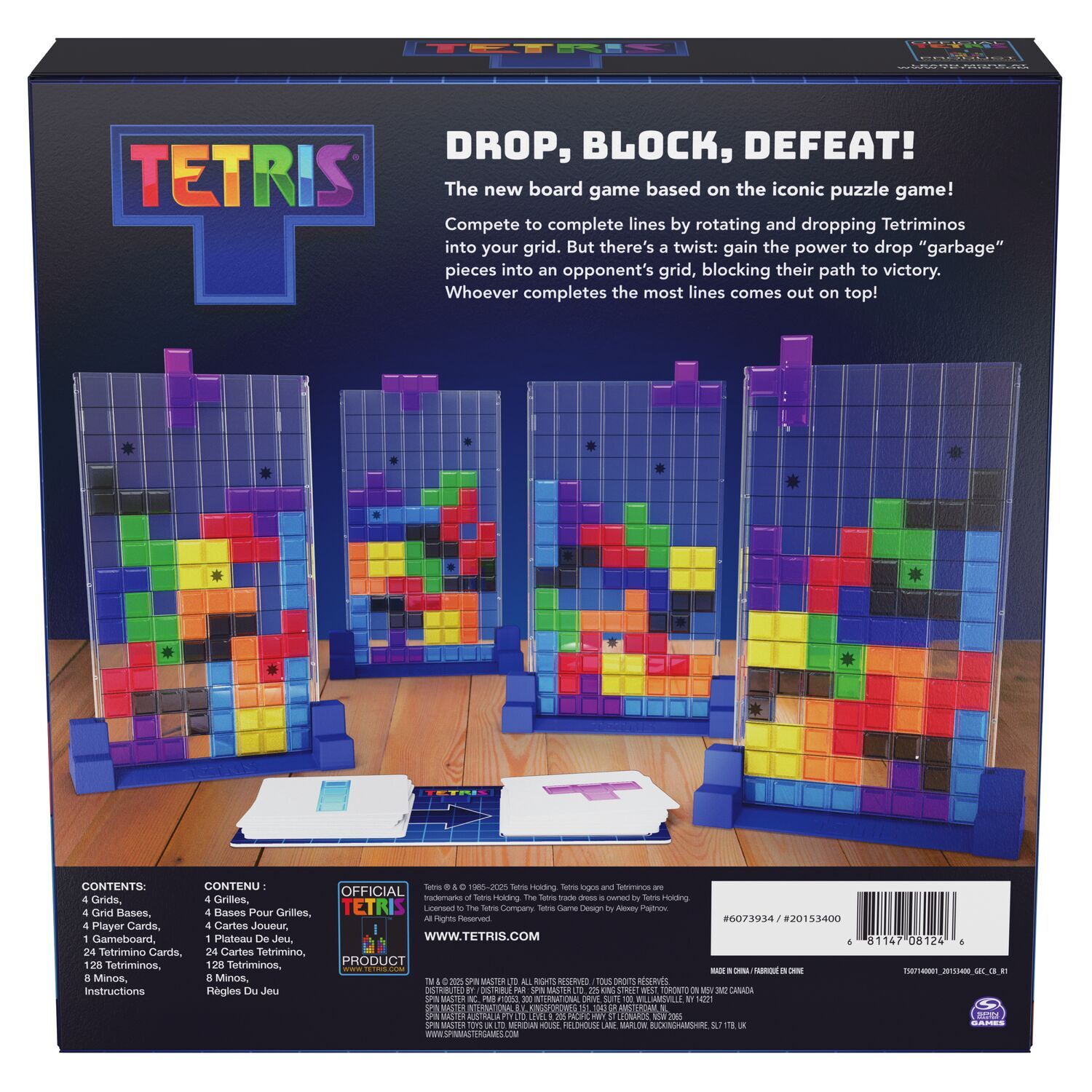 Tetris: The Board Game — Competitive Strategy Game for Families